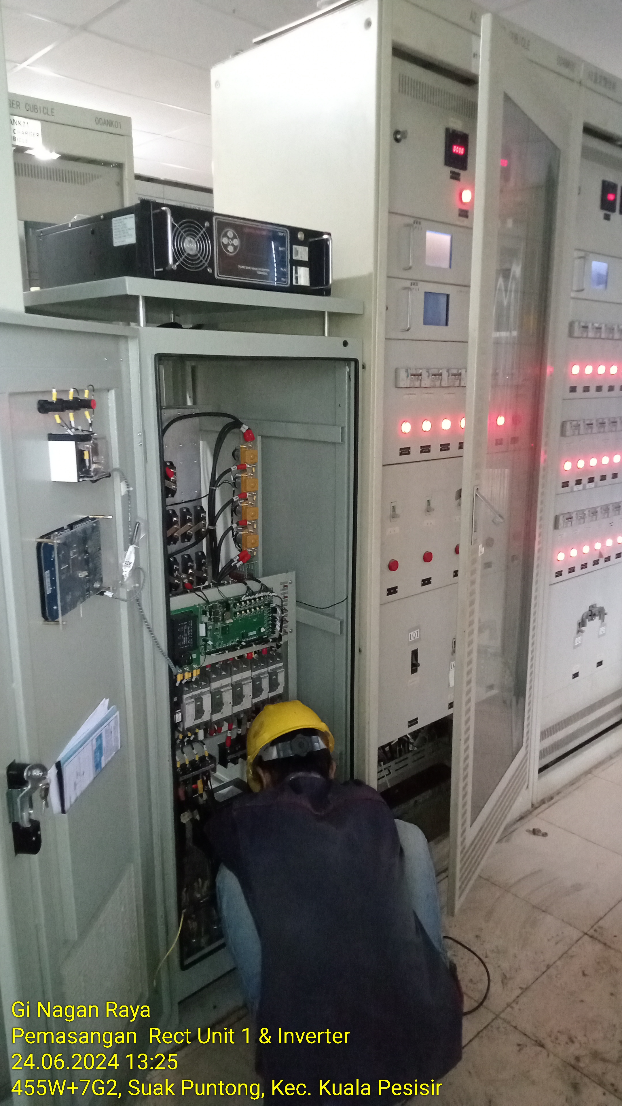Pemasangan  Rect Unit 1 & Inverter